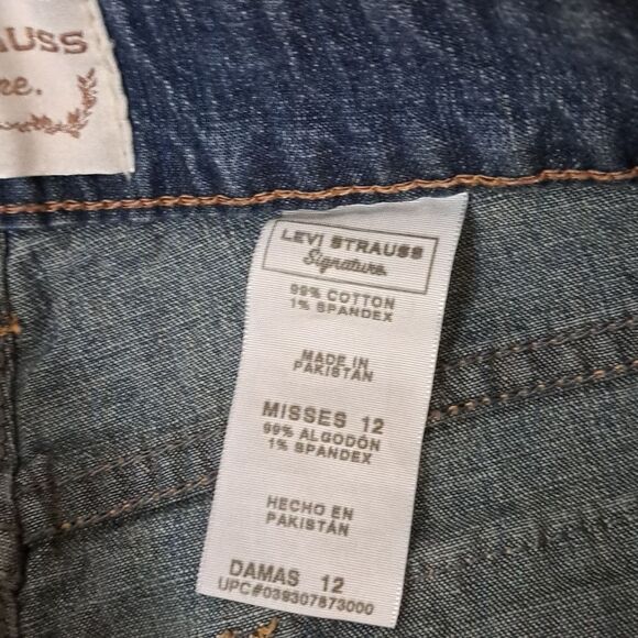Levi Strauss bermuda jean shorts size 12 - Picture 3 of 5